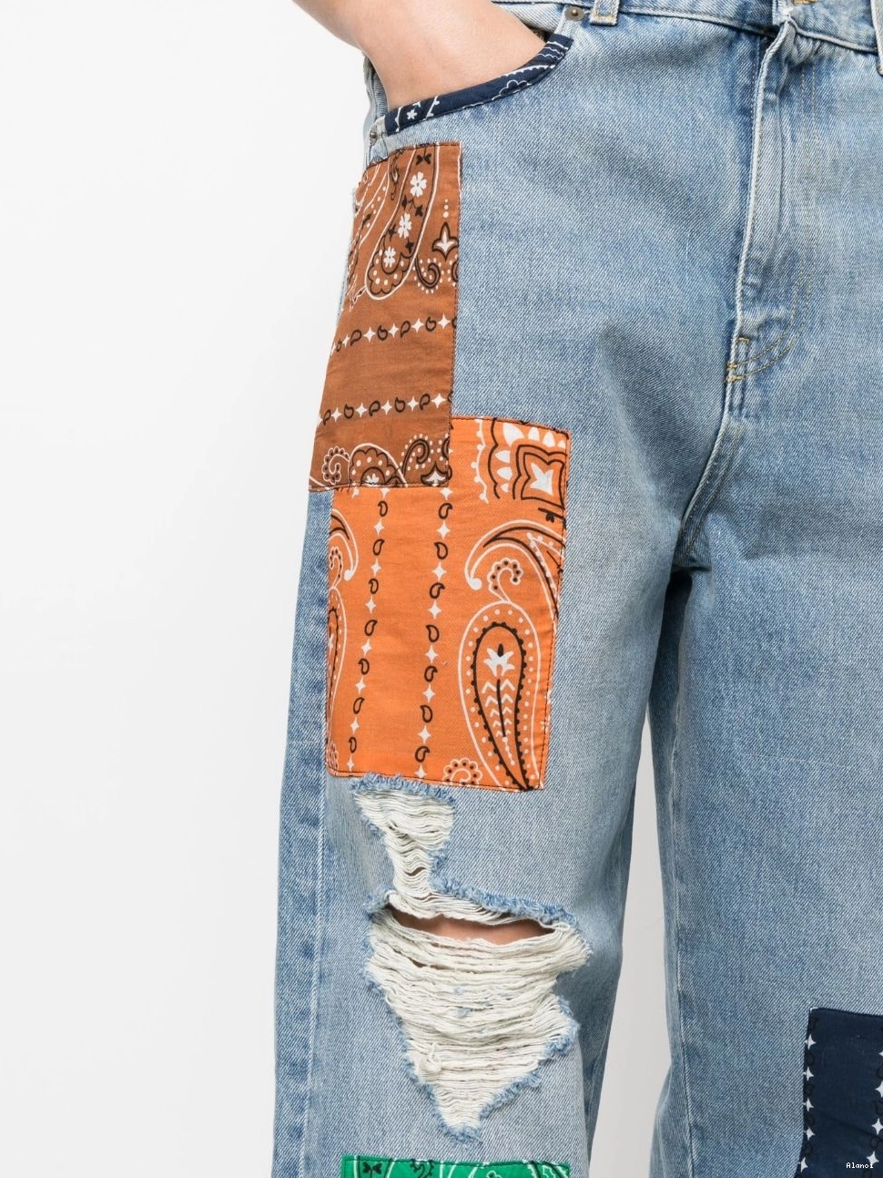 Cheap patchwork-detailing jeans Alanui California Women 0821